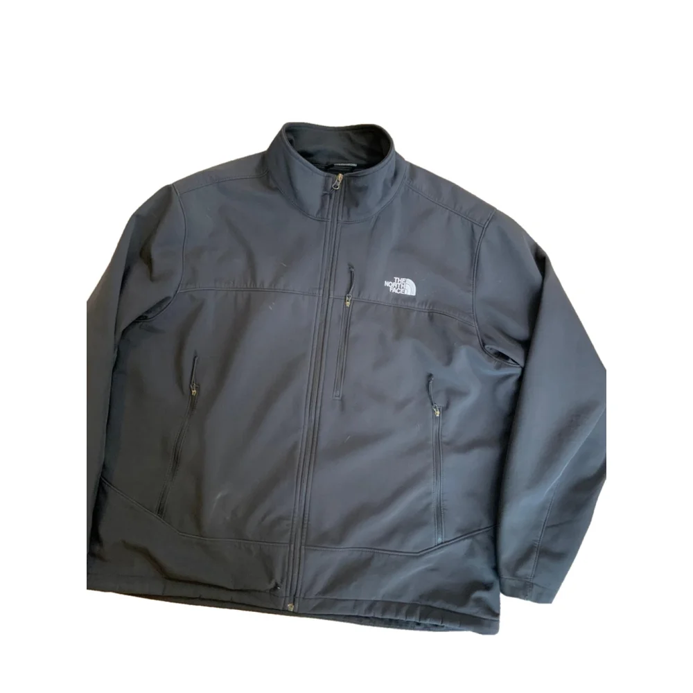 The North Face Men's Black White Logo Jacket Size XXL Gorpcore Outdoor Versatile